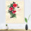 «Green Floral Glam Woman Portrait», reproduction d'art sur toile Glam
