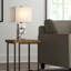 Lampe de table 24 x 12 po en albâtre, blanc