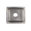 16" Gourmet Rectangular Hammered Copper Bar/Prep Sink in Nickel