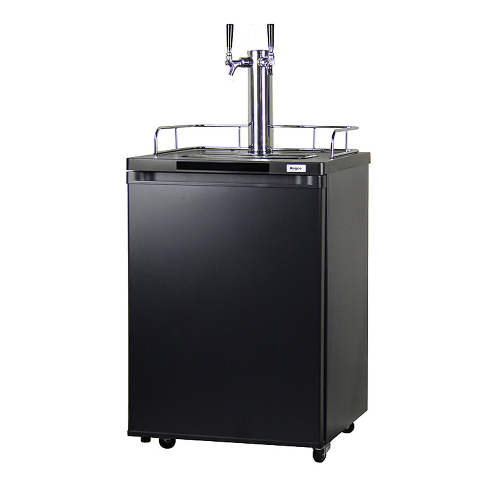 Kegco 5.6 cu. ft. Dual Tap Freestanding Kegerator with Adjustable