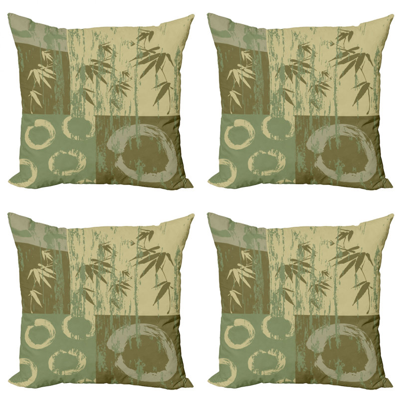 Ambesonne Square Pillow Cover, 16" x 16"