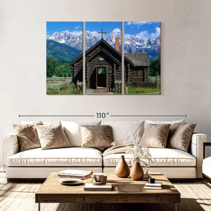 Adella Log Cabin Style Chapel, 48" H x 74" W