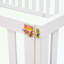 Structure de lit simple en bois avec clôture et porte, blanc-1497846044-1542682079