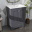 Ensemble de meuble-lavabo autoportant contemporain 24 po avec lavabo en céramique 24 po-1917135292