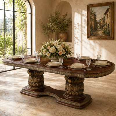 Villa Valencia Rectangular Solid Wood Dining Table
