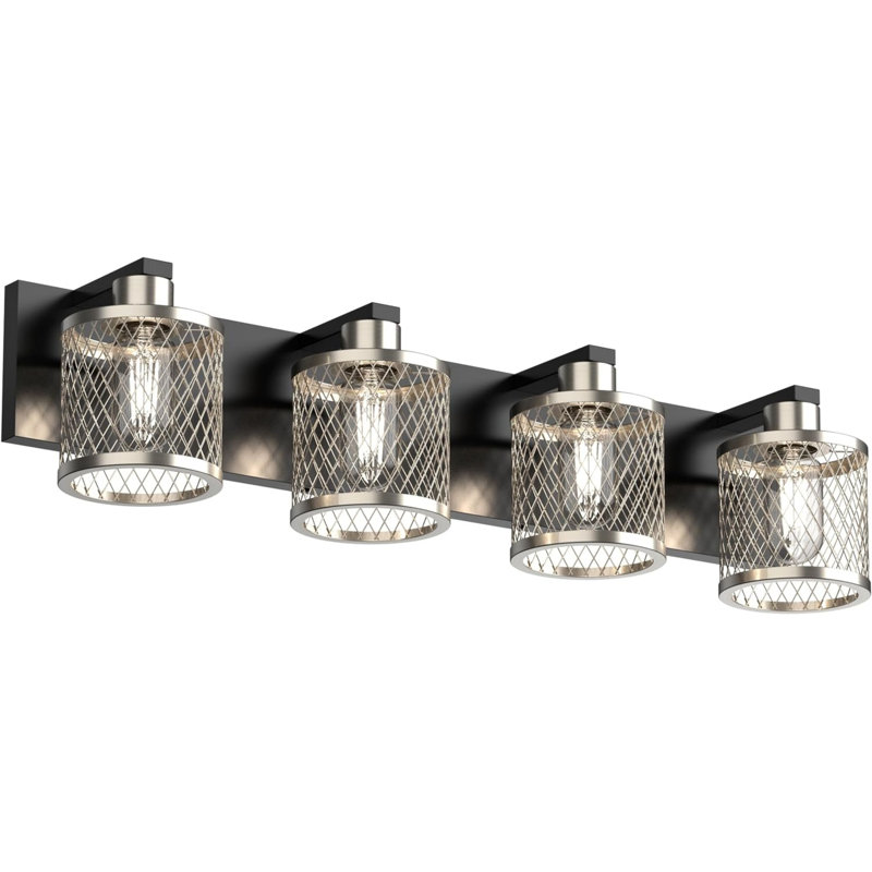 Overholt 4 - Light Dimmable Vanity Light, Brushed Nickel