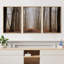 Une route à travers les arbres de la forêt d'automne brun brumeux-96384596-96384605