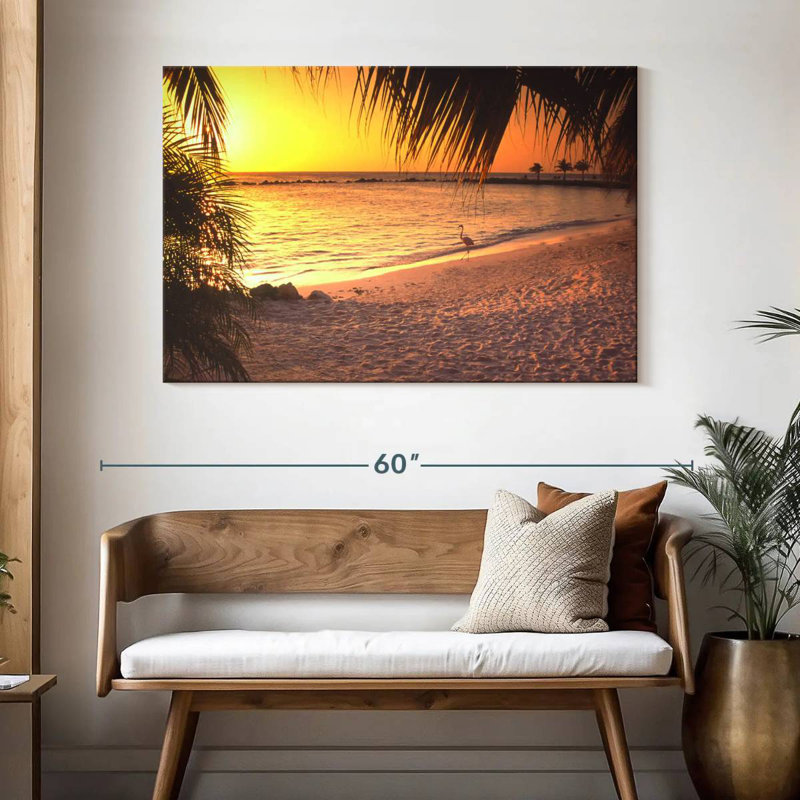 Gillard Aruba Sunset Flamingo, H 32 po x l 48 po