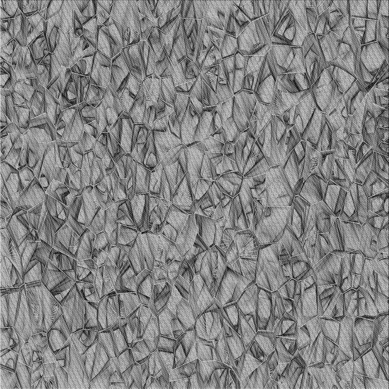 Tapis zone grise à motifs, Carré 6 pi