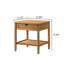 Collection pour grand lit: lit plateforme avec jolie table de chevet Mobilier: bois d'hévéa