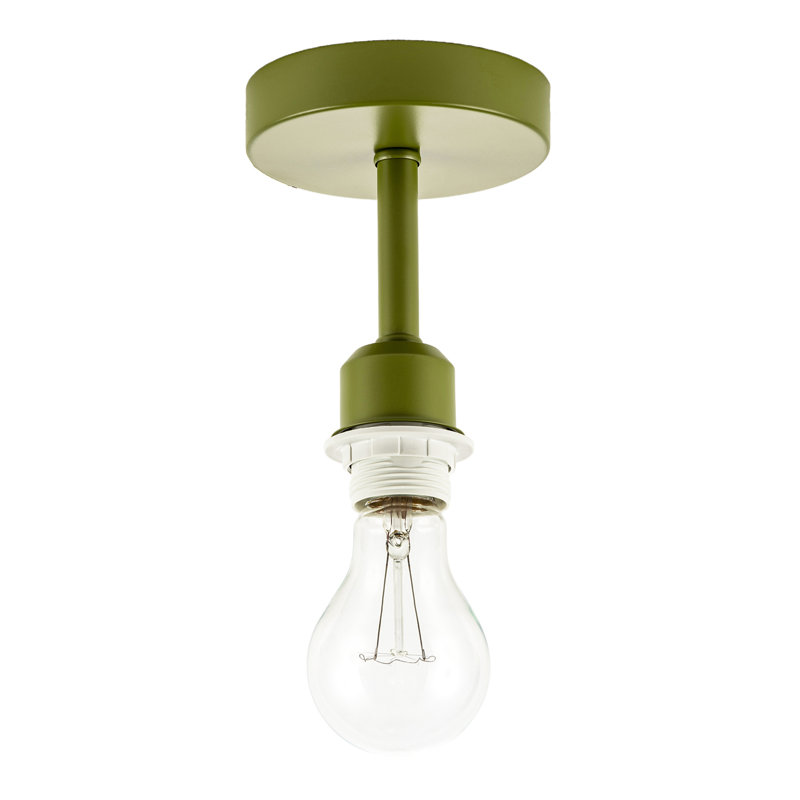 Semi Flush Mount, Olive