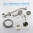 Brushed Nickel Dual Shower Faucet Set with 26 in. Slide Bar and Pressure Balance Valve-130037243