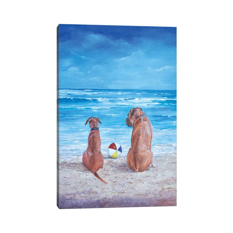 Best Friends by Sinisa Saratlic - Wrapped Canvas Painting, 66.04 cm H x 45.72 cm W x 1.91 cm D