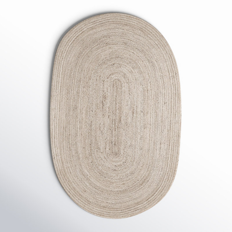 Gage Hand Braided Indoor Rug, Oval 6' x 9'