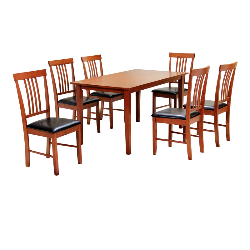 Wallkill 6 - Person Dining Set, Mahogany