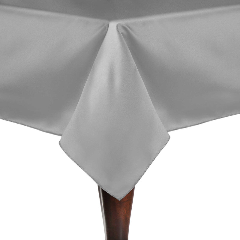 Ultimate Textile Rectangular Tablecloth, 108" x 60", 3, Silver