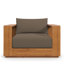 Chaise de patio en bois d'acacia Tahoe