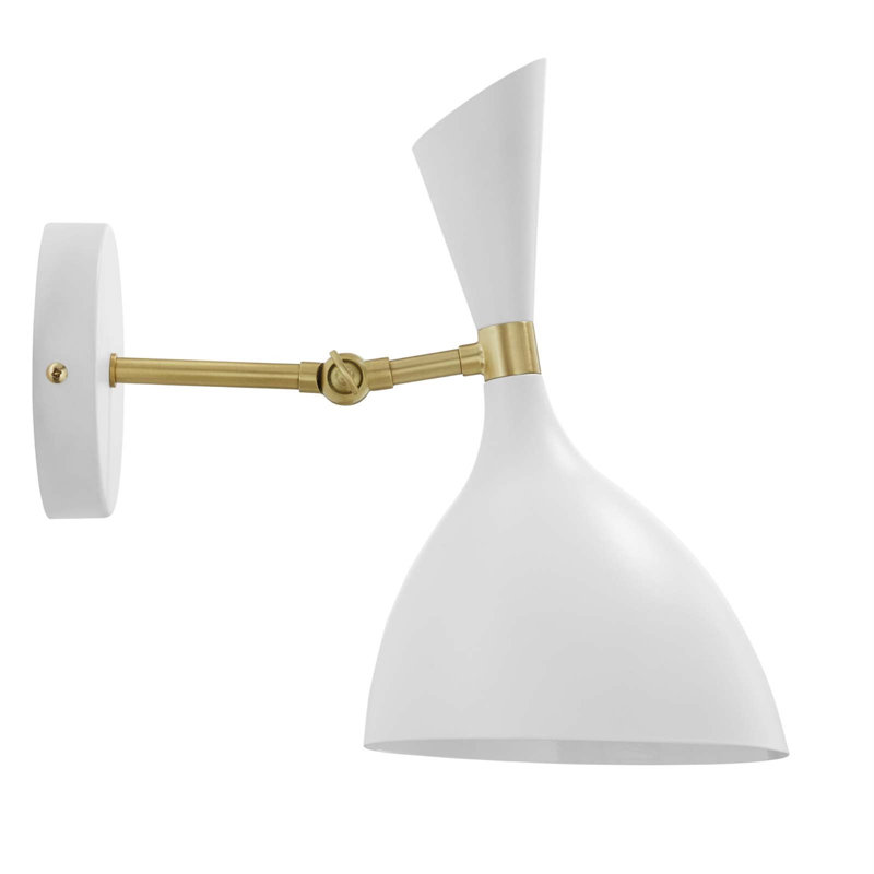 Modway Declare Adjustable Wall Sconce, White