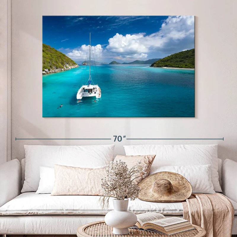 Mehar Lovango Cay Catamaran, 34" H x 51" W