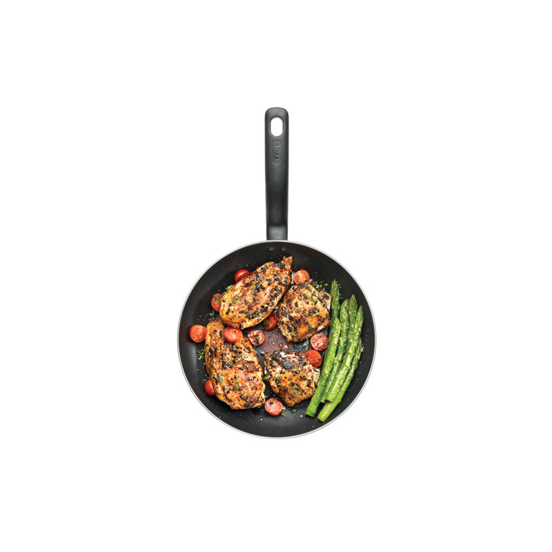 Poêle à frire antiadhésive T-fal Essentials, 12 pouces, noir