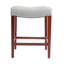 Chaise d'appoint rembourrée en cuir-403684223