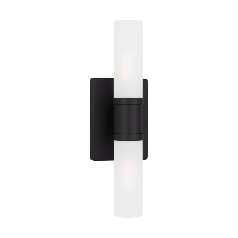 Medium Two Light Wall / Bath, Midnight Black, 40 W, 16" H x 5" W x 3.63" D