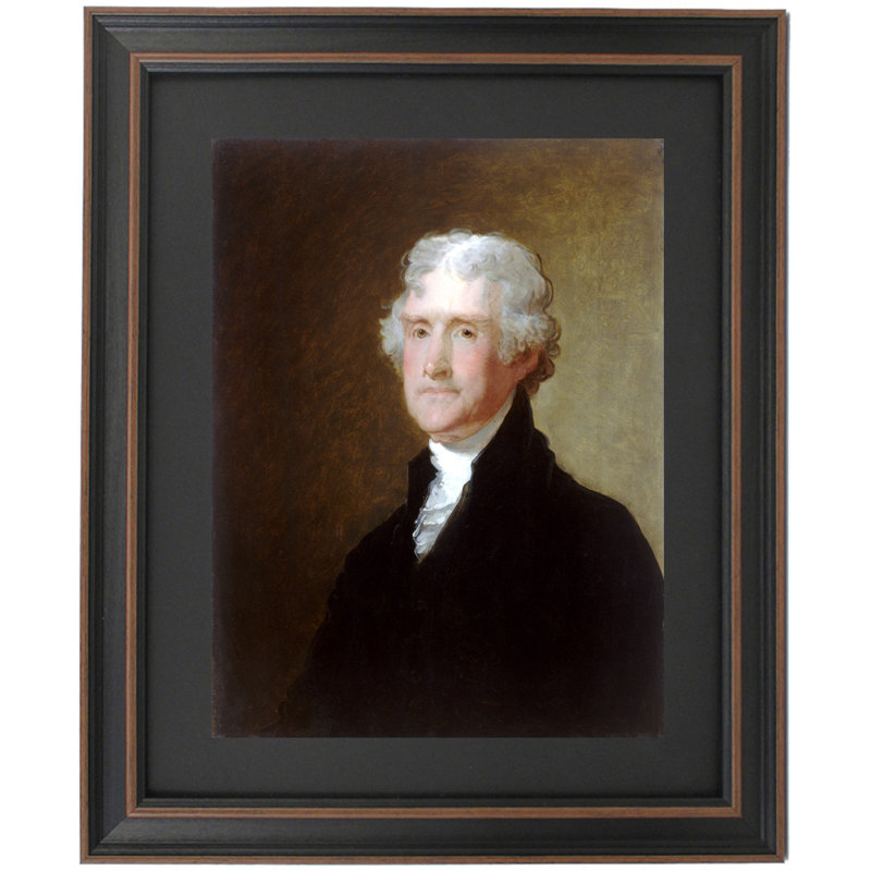Thomas Jefferson Circa 1821 By Gilbert Stuart, 24" H x 21" W
