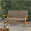 Causeuse Hampton Wood + Wicker