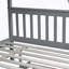 Lit simple au-dessus d'un lit double en bois avec lit gigogne-1258164882