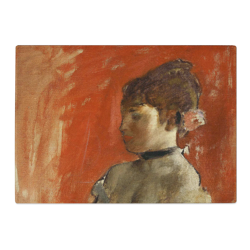 Ballet Ballerina Dancer with Crossed Arms by Edgar Degas Chopping Board, 0.4cm H x 29cm W x 39cm L