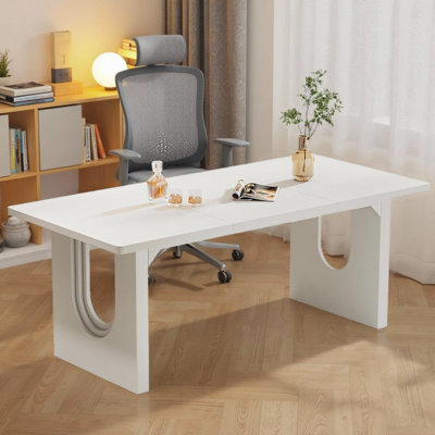 71" Modern Writing Computer Desk Writing Desk Executive Desk by Latitude Run