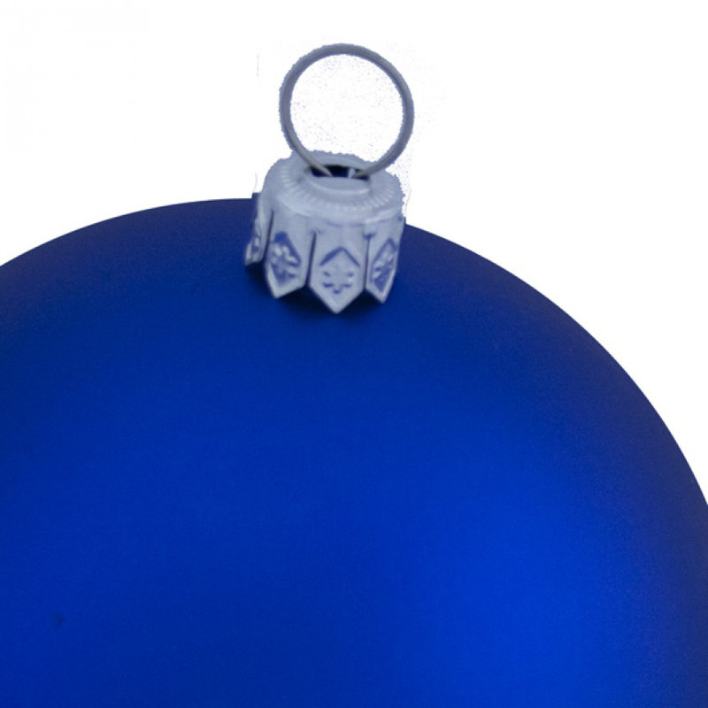8cm Ball Ornament, Electric Blue Satin