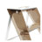 Modern Folding Z-Shape End Table with ABS and Steel Frame