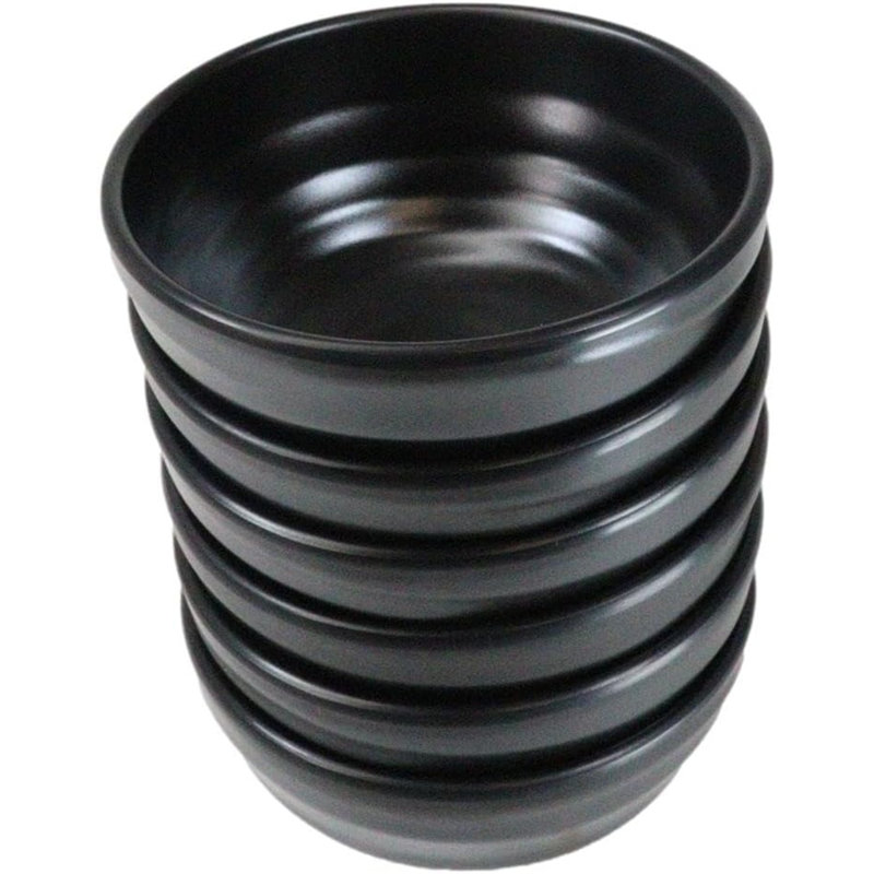 Pack Of 6 Modern Melamine Small Round Soup Appetizer Rice Bowls 10Oz