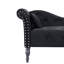 Chaise longue capitonnée à boutons avec coussin-338378456