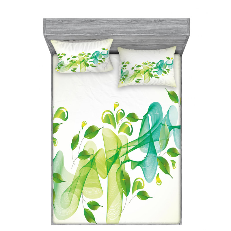 Microfiber Floral Sheet Set