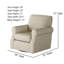Fauteuil pivotant en polyester Silverlock-67955659