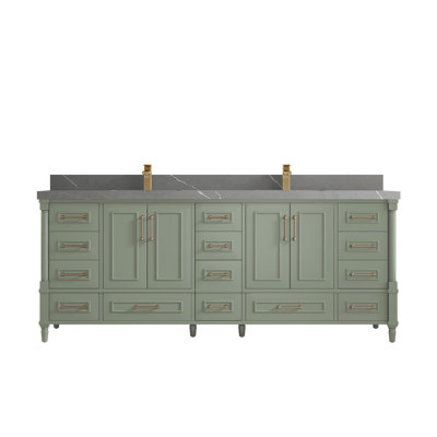 Ensemble de meuble-lavabo double 84 po Aberdeen