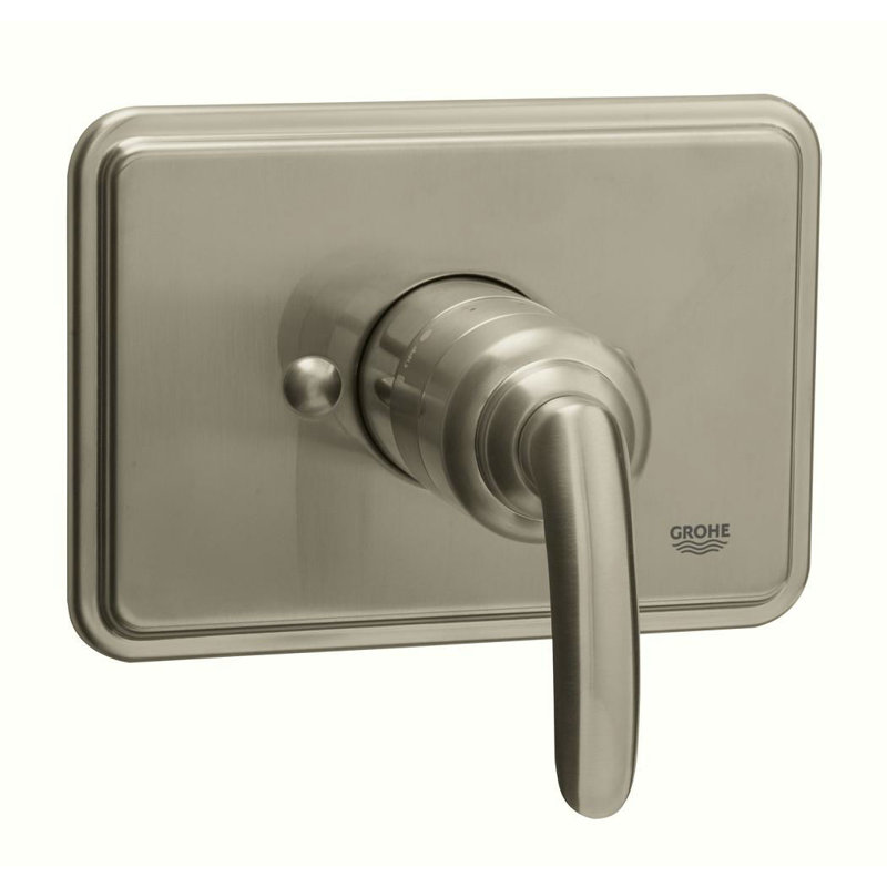 Garniture de robinet de douche à pression équilibrée avec poignée levier Talia, Nickel brossé