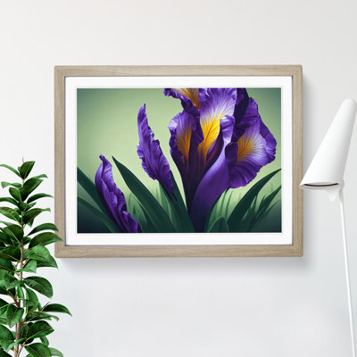 Pristine Iris Flowers - Single Picture Frame Print