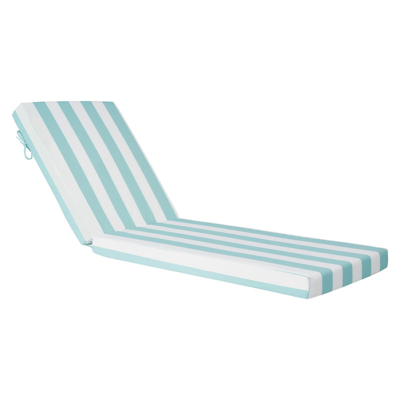 Ensemble de 2 coussins de chaise longue d'extérieur imperméables de 80 x 26 po