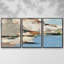 White Rock Cliff I, reproduction encadrée sur toile 3 pièces-1744392851-1744392862