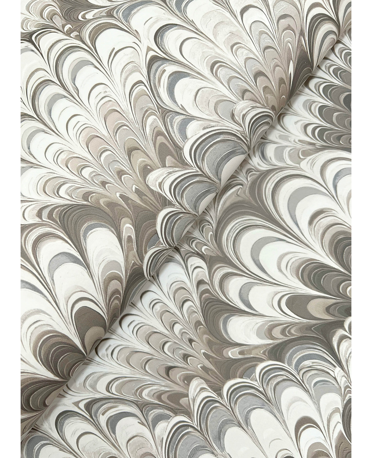 Marbled Ink Wallpaper Double Roll, Beige
