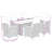 Bistro Set Black, Cream White-349743699