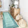 Ombre Border Plush Area Rug – Velvety Gradient Accent with Non-Slip Base
