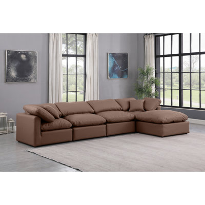 Canapé modulaire en similicuir 5 pièces Itala