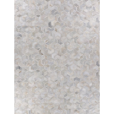 Natural Hide Cowhide Geometric Indoor Rug
