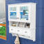 Armoire de rangement moderne pour salle de bain - Organisateur peu encombrant avec tiroirs dissimulés-314402362