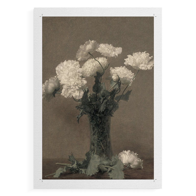 Vintage Floral Print CCXL -Canvas Print Only - NOT FRAMED