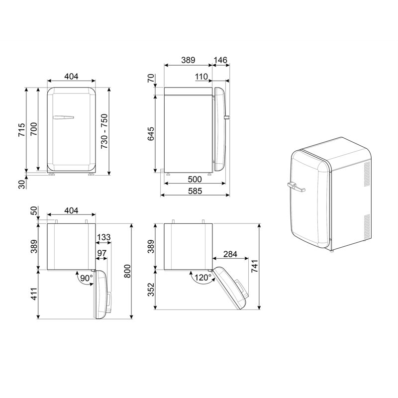 Retro Style Refrigerators